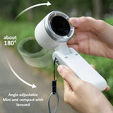 Folding Turbo Fan With 5 Speed Adjustment Portable Rechargeable Cooling Device