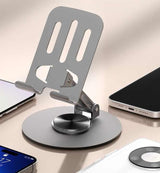 Metal Mobile Stand | 360° Rotatable Desktop Tablet Holder