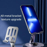 Metal Mobile Stand | 360° Rotatable Desktop Tablet Holder