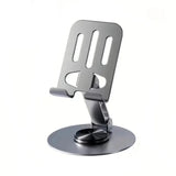 Metal Mobile Stand | 360° Rotatable Desktop Tablet Holder