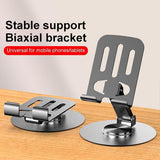 Metal Mobile Stand | 360° Rotatable Desktop Tablet Holder