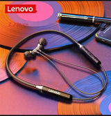 Bluetooth Neckband Lenovo Black Noise Cancelling Wireless