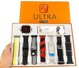 Ultra Smart Watch 7 Straps Wireless Charging Black