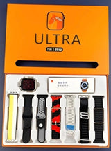 Ultra Smart Watch 7 Straps Wireless Charging Black